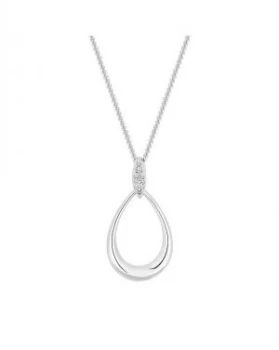 Simply Silver Open Pear Necklace