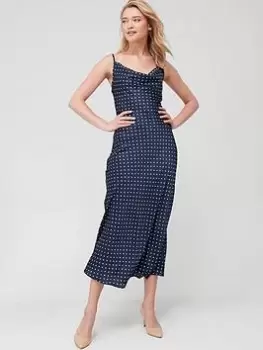 Guess Akilina Polka Dot Slip Dress - Blue Size S, Women