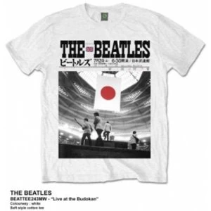 The Beatles Live At The Budokan White TS: Medium