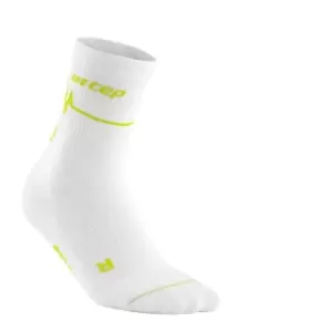 Cep Heartbeat Compression Mid-cut Socks Mens - White