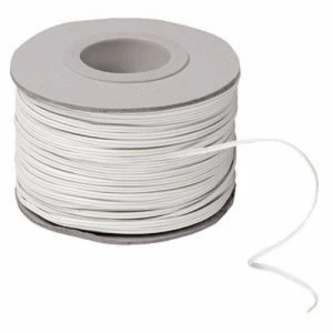 Labgear 0.5mm 2 Core Solid Bell Wire White Round - 100 Meter