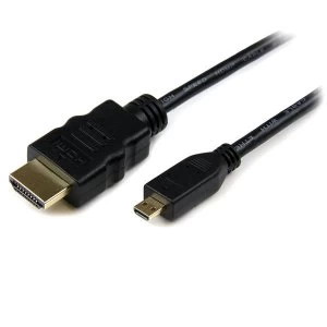 StarTech 0.5m High Speed HDMI Cable with Ethernet - HDMI to HDMI Micro - M/M