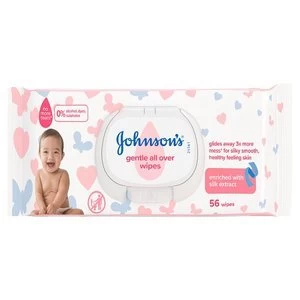 Johnsons Baby Gentle All Over Baby Wipes 56 wipes