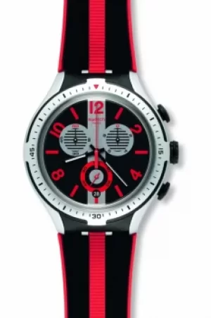 Mens Swatch Irony X-Lite -Stripes Chronograph Watch YYS4013