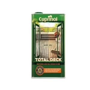 Cuprinol Total Deck Restore & Oil Wood Clear 5 litre