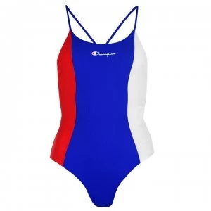 Champion Colour Block Swimsuit - HRR/BAI/WHT
