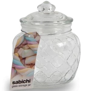 Sabichi Embossed Sweet Jar - 1400ml