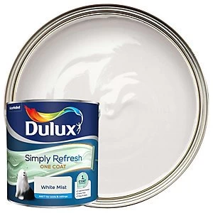 Dulux Simply Refresh One Coat White Mist Matt Emulsion Paint 2.5L