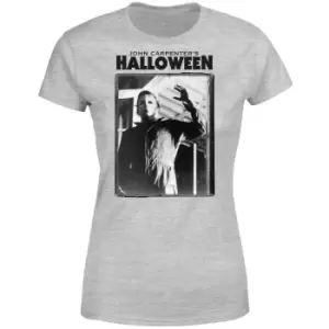 Halloween Framed Mike Myers Womens T-Shirt - Grey - L