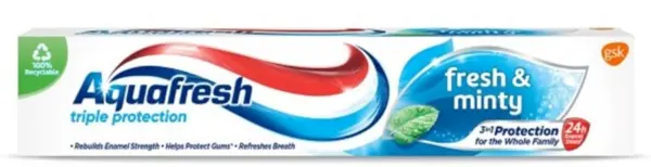 Aquafresh Triple Protection Fresh & Minty Toothpaste 75ml