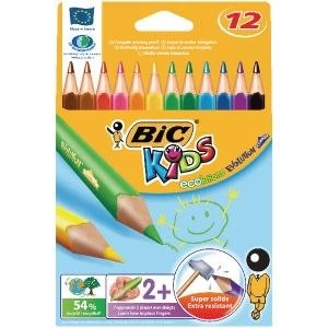 Bic Evolution Coloured Pencils Assorted Colours Pack of 12 829735