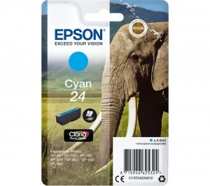 Epson Elephant 24 Cyan Ink Cartridge