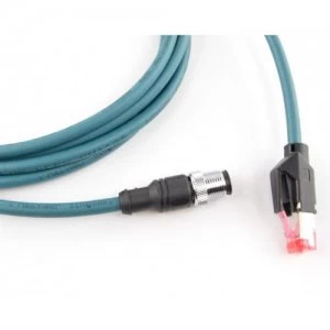 Datalogic CAB-ETH-M05 M12-IP67 networking cable 5m Blue