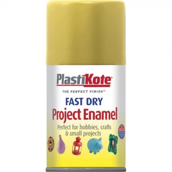Plastikote Dry Enamel Aerosol Spray Paint Gold Leaf 100ml