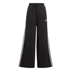 adidas Essentials 3-Stripes French Terry Wide Joggers Wom - Black
