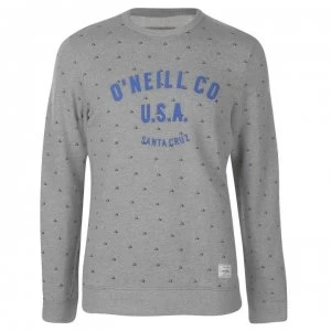 ONeill Laid Back Crew Sweater Mens - Silver