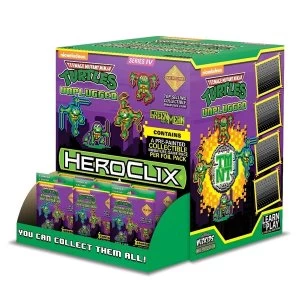 HeroClix Teenage Mutant Ninja Turtles Unplugged Gravity Feed 24 Packs
