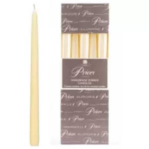 Price's Candles Venetian 10" Candle Pack 10 Ivory