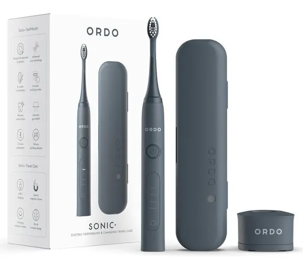 ORDOLIFE Sonic Electric Toothbrush - Grey, Silver/Grey