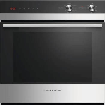 Fisher & Paykel Designer OB60SC7CEX1 Built In Electric Single Oven - Black / Stainless Steel - A Rated