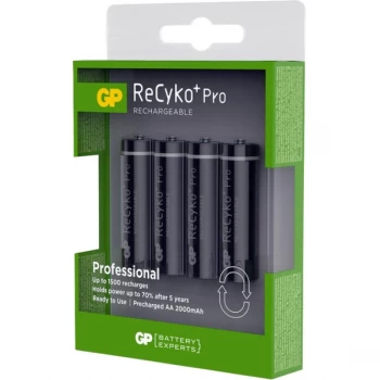 GP ReCyko NiMH Pro Pack of 4 AAA 800mAh Rechargeable Batteries