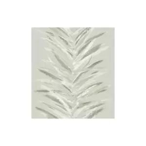 Dhara Leaf Wallpaper Muriva Olive Green 191502 Abstract Leafy Stripes Metallic