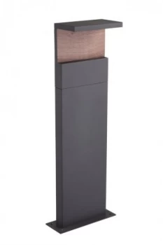 Floor Lamp Small, 13W LED, 3000K, 850lm, IP54, Anthracite, Walnut