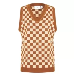 Daisy Street Knitted Vest - Brown