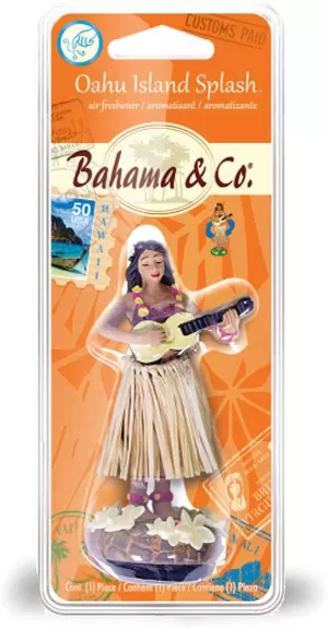 Bahama Hula Girl Oahu Island Splash Air Freshener