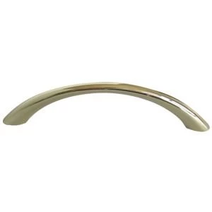 BQ Polished Brass Effect Bow Furniture Handle Pack of 6