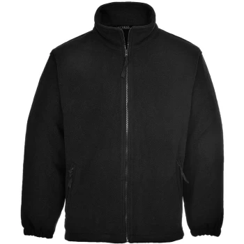 F205BKRS - sz S Aran Fleece Jacket - Black - Portwest