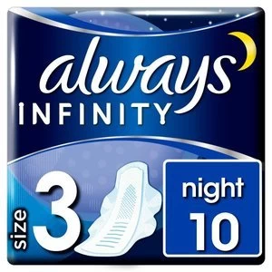 Always Infinity Night with wings Sanitary Pad 10PK