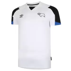 Umbro Derby County Home Shirt 2021 2022 Junior - White