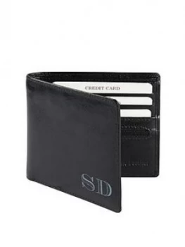 Personalised Leather Wallet - Black