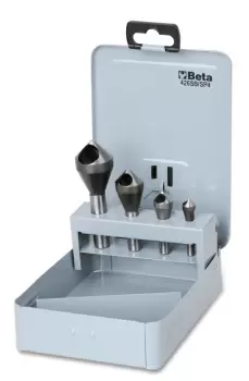 Beta Tools 426SB/SP4 4pc HSS Countersink Cutter Coned Drill Set 2-20mm 004260130