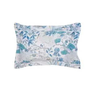 Sanderson Crane & Frog Oxford Pillowcase, Blue