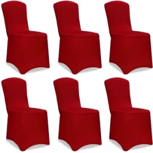 Chair Cover 6Pcs Set Red