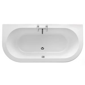Cooke Lewis Helena Supercast acrylic Twin ended Curved Bath L1700mm W800mm