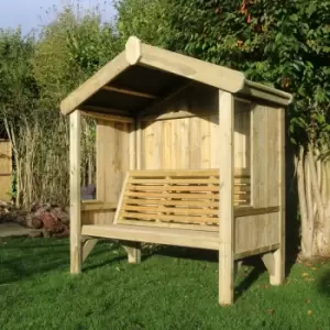Hawthorn Fully Enclosed 3 Seater Arbour, Wood
