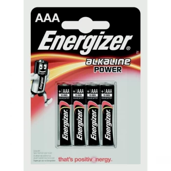 Eveready Energizer Alkaline Power AAA E91 Pack 4