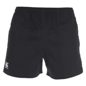 Canterbury Mens Professional Cotton Rugby Shorts (XL) (Black)