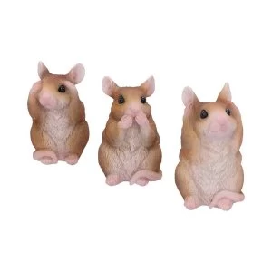 Three Wise Mice Figurines