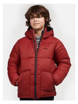 Barbour Boys Hike Reversible Quilt Jacket - Red/navy, Red/Navy, Size Age: 12-13 Years