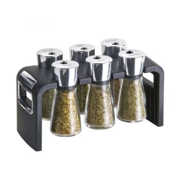Cole and Mason 6-Jar Filled Spice Rack