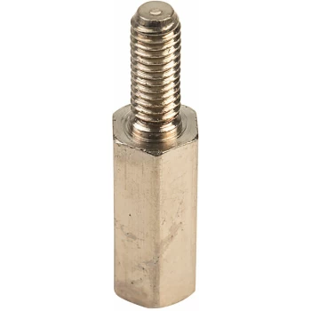 524409 Hex Threaded M-F Spacer Brass 5mm A/F M3 12mm - Pack Of 25 - R-tech