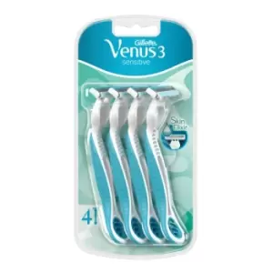 Gillette Venus 3 Sensitive Disposable Razors 4 pcs
