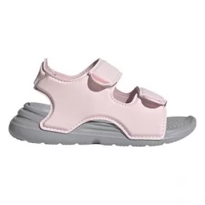 adidas Childrens Swim Sandal - Pink, Size 12