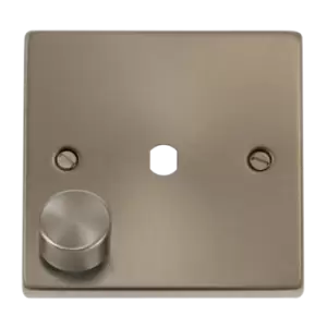 Click Scolmore Deco 1 Gang 650W Max 1 Unfurnished Dimmer Plate and Knob - VPSC140PL