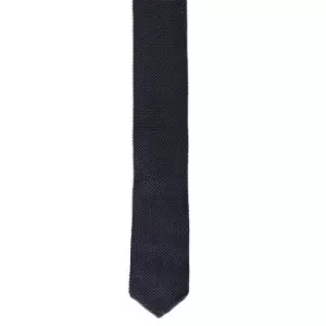 Boss Boss Double Knitted T-Tie 6cm Mens - Blue