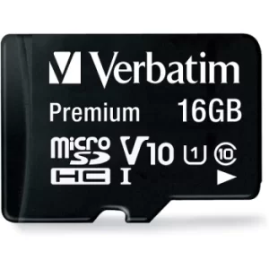 Verbatim 16GB Class 10 Micro SDHC with Adapter